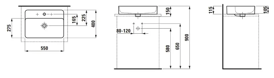 Laufen - VAL - Mosdó - H8122847161041 – 2. kép