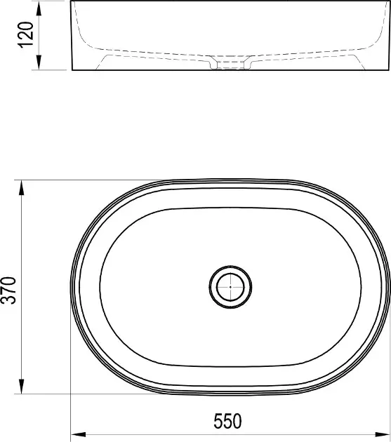 Ravak - Ceramic - Mosdó - XJX0D155000 – 2. kép