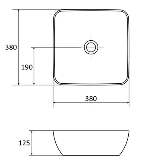 Ravak - UNI - Mosdó - XJX01138001 – 2. kép