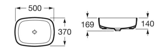 Roca - Inspira - Mosdó - A327500000 – 2. kép