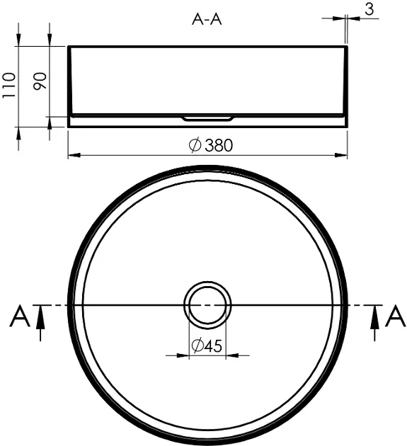Sapho - Aurum - Mosdó - AU201 – 2. kép