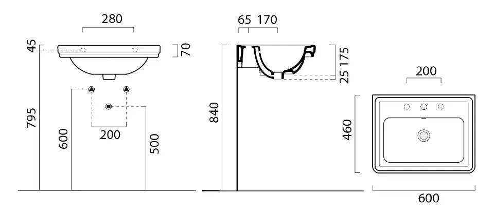 Sapho - GSI Classic - Mosdó - 8731111 – 2. kép
