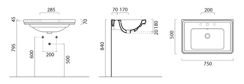 Sapho - GSI Classic - Mosdó - 8787111 – 2. kép