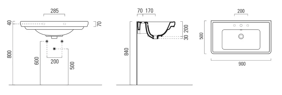 Sapho - GSI Classic - Mosdó - 8788111 – 2. kép