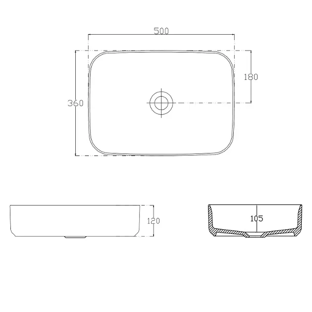 Sapho - Isvea - Mosdó - 10NF65050-2L – 2. kép