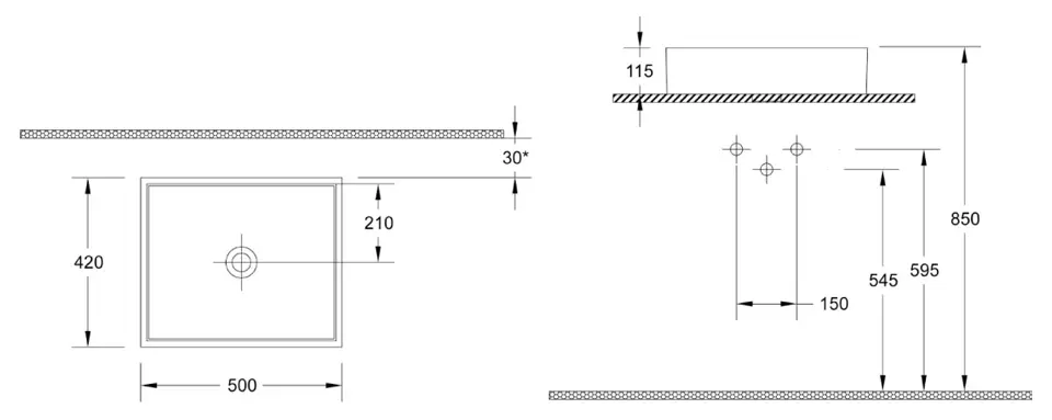 Sapho - Isvea Purity - Mosdó - 10PL66050 – 2. kép