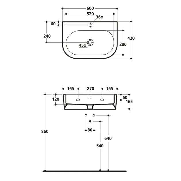 Sapho - Kerasan Flo - Mosdó - 314201 – 2. kép