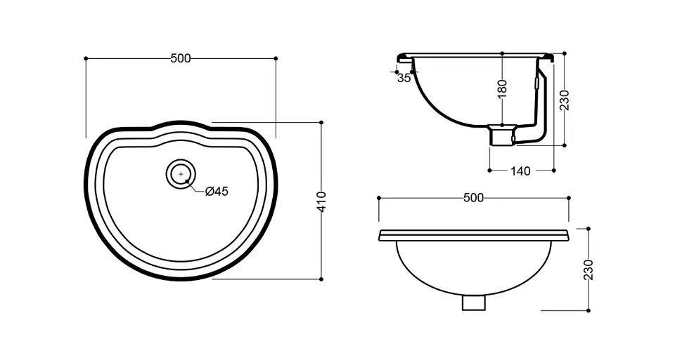 Sapho - Kerasan Retro - Mosdó - 103101 – 2. kép