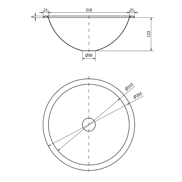 Sapho - Stainless steel basins - Mosdó - 13029.B – 2. kép