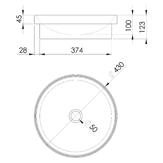 Sapho - Washbasins - Mosdó - 3041 – 2. kép