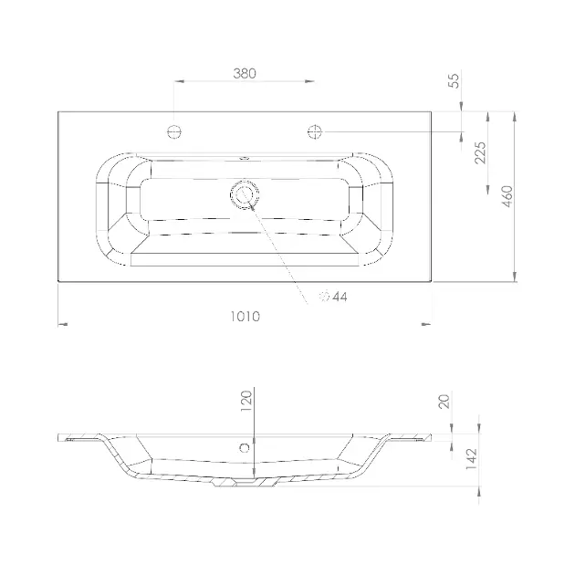 Sapho - Washbasins - Mosdó - SD101-2 – 2. kép