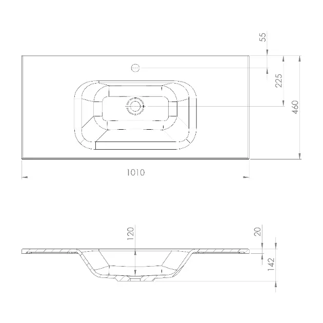 Sapho - Washbasins - Mosdó - SD101B – 2. kép