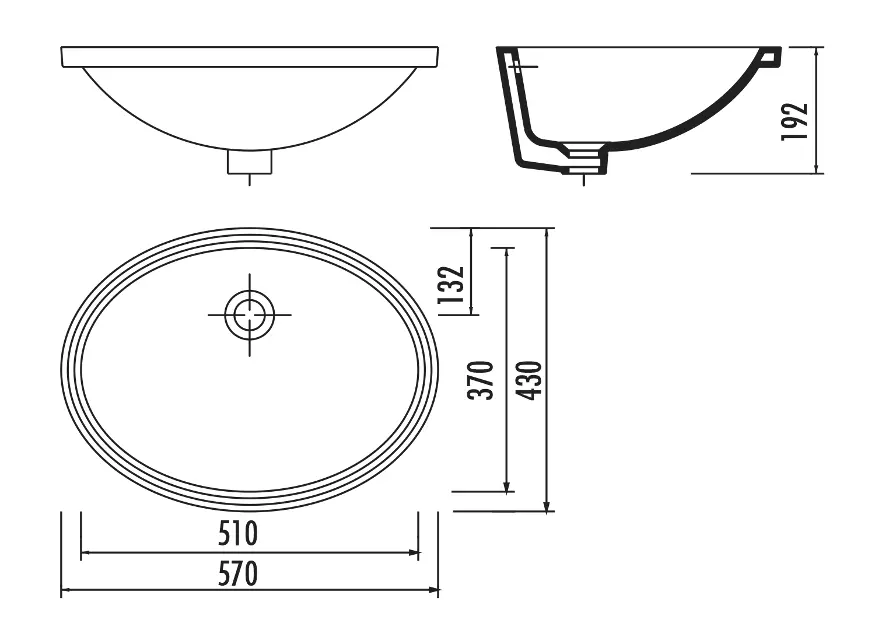 Sapho - Washbasins - Mosdó - TP216 – 2. kép
