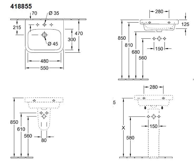 Villeroy & Boch - Architectura - Mosdó - 41885501 – 2. kép