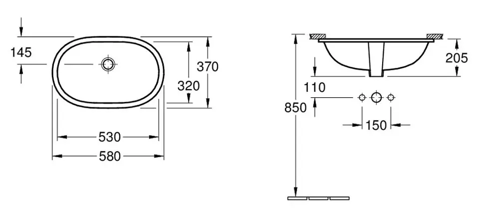 Villeroy & Boch - O.novo - Mosdó - 41625001 – 2. kép