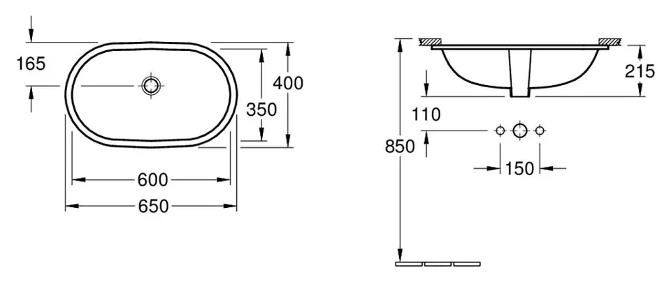 Villeroy & Boch - O.novo - Mosdó - 41626001 – 2. kép