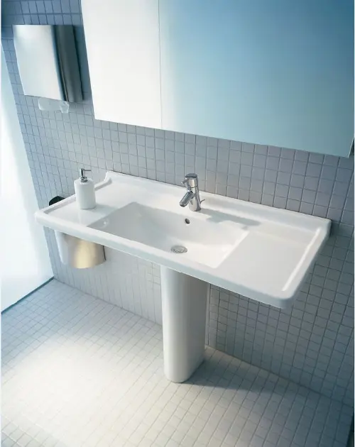 Duravit - Starck 3 - Mosdóláb és szifontakaró - 08651600001 – 4. kép