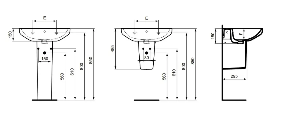 Ideal Standard - i.Life A - Mosdóláb és szifontakaró - T471201 – 2. kép