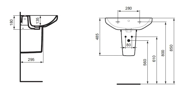 Ideal Standard - i.Life A - Mosdóláb és szifontakaró - T471301 – 2. kép