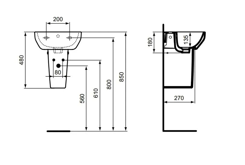 Ideal Standard - i.Life - Mosdóláb és szifontakaró - T471501 – 2. kép
