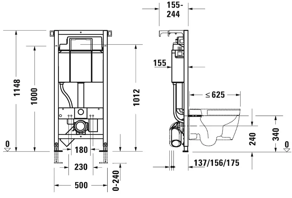 Duravit - DuraSystem - Rejtett tartályok - WD1013000000 – 2. kép