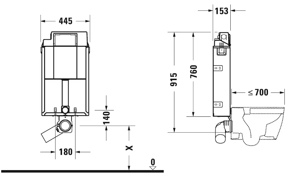 Duravit - DuraSystem - Rejtett tartályok - WD1015000000 – 2. kép