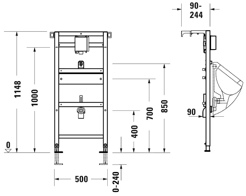 Duravit - DuraSystem - Rejtett tartályok - WD3004000000 – 2. kép