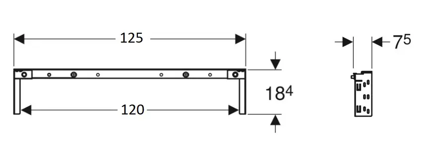 Geberit - Duofix - Rejtett tartályok - 111.045.00.1 – 2. kép