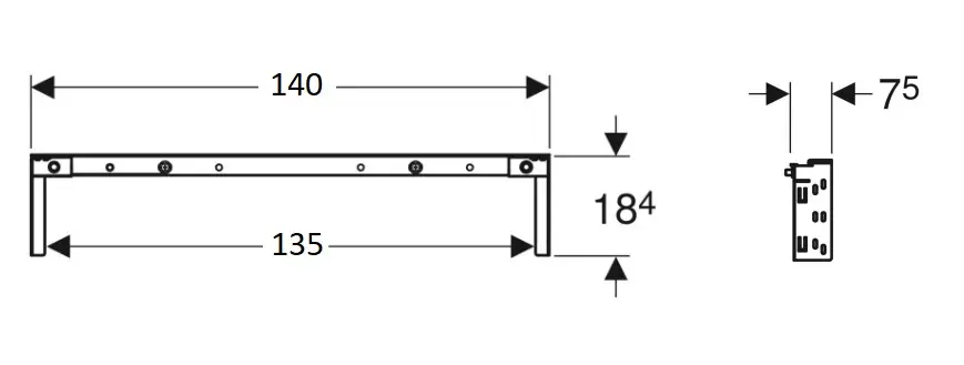 Geberit - Duofix - Rejtett tartályok - 111.046.00.1 – 2. kép