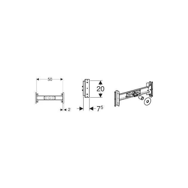 Geberit - Duofix - Rejtett tartályok - 111.059.00.1 – 2. kép