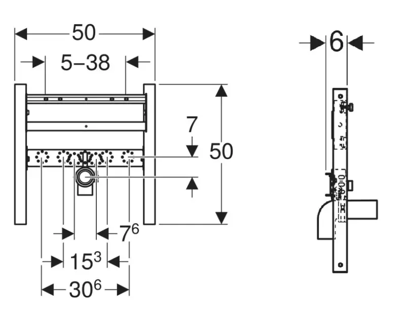 Geberit - Duofix - Rejtett tartályok - 111.464.00.2 – 2. kép