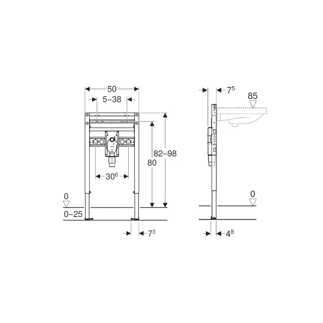 Geberit - Duofix - Rejtett tartályok - 111.489.00.2 – 2. kép