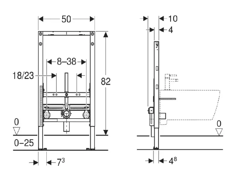 Geberit - Duofix - Rejtett tartályok - 111.515.00.2 – 2. kép