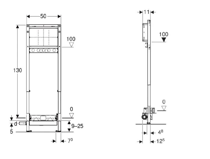 Geberit - Duofix - Rejtett tartályok - 111.580.00.2 – 2. kép