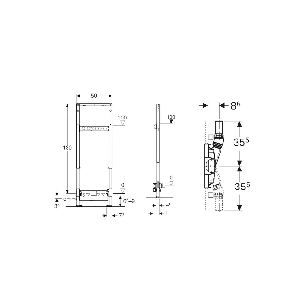 Geberit - Duofix - Rejtett tartályok - 111.589.00.2 – 2. kép