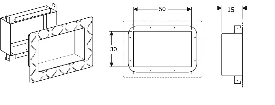 Geberit - Duofix - Rejtett tartályok - 111.594.00.1 – 2. kép
