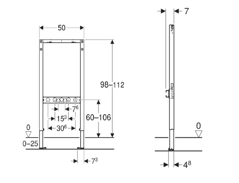 Geberit - Duofix - Rejtett tartályok - 111.740.00.2 – 2. kép