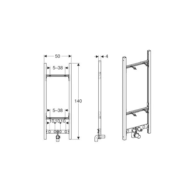 Geberit - Duofix - Rejtett tartályok - 111.777.00.2 – 2. kép