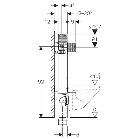 Geberit - Kombifix - Rejtett tartályok - 110.010.00.1 – 3. kép