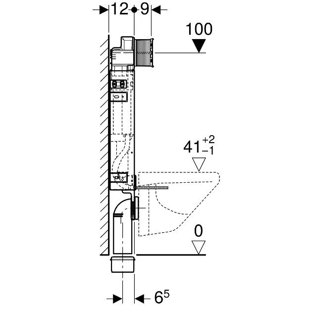 Geberit - Kombifix - Rejtett tartályok - 110.300.00.5 – 3. kép