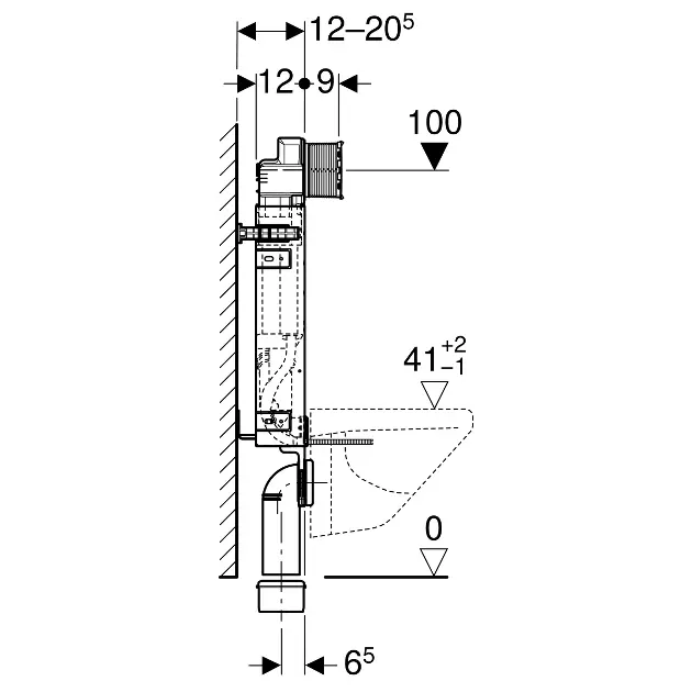 Geberit - Kombifix - Rejtett tartályok - 110.367.00.5 – 3. kép