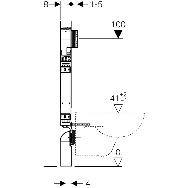 Geberit - Kombifix - Rejtett tartályok - 110.791.00.1 – 3. kép