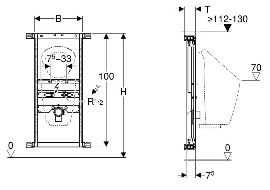 Geberit - Kombifix - Rejtett tartályok - 457.686.00.1 – 2. kép