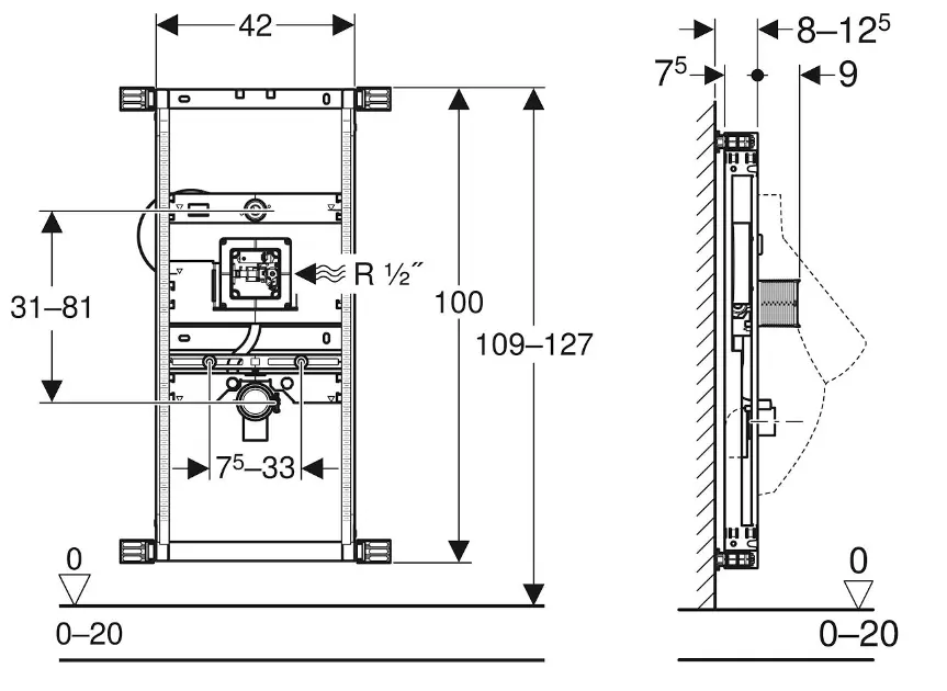 Geberit - Kombifix - Rejtett tartályok - 457.689.00.1 – 2. kép