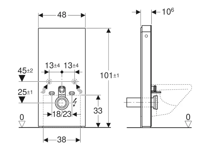 Geberit - Monolith Plus - Rejtett tartályok - 131.221.SI.7 – 2. kép