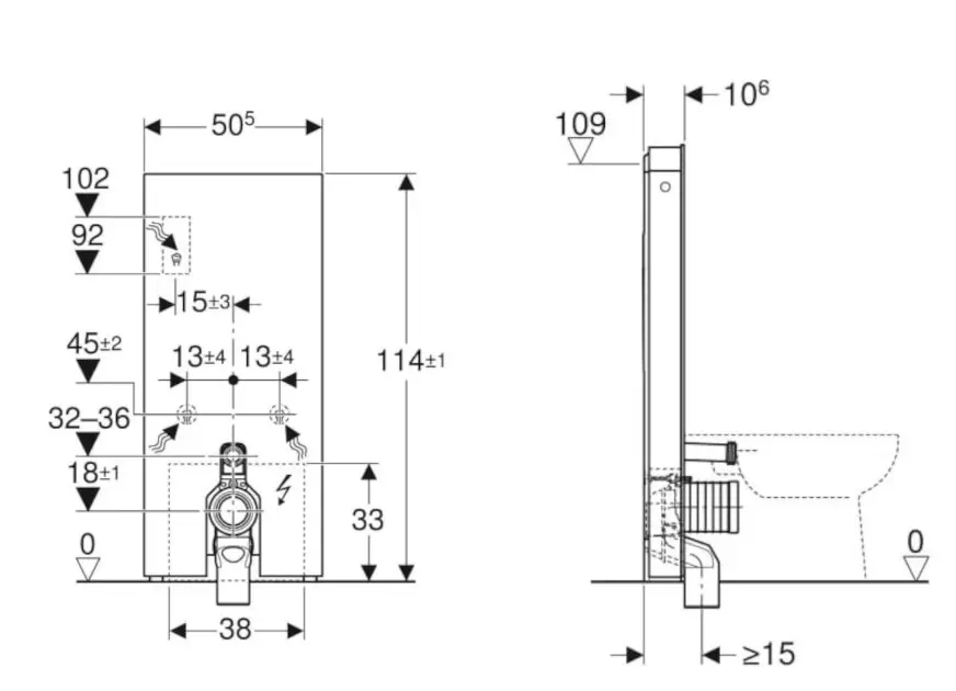 Geberit - Monolith Plus - Rejtett tartályok - 131.233.JK.7 – 2. kép