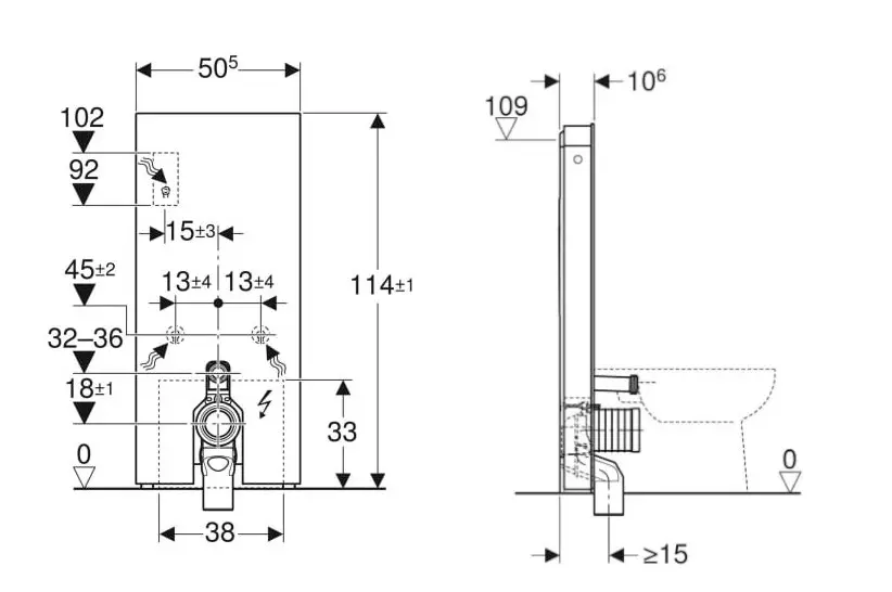 Geberit - Monolith Plus - Rejtett tartályok - 131.233.SJ.7 – 2. kép