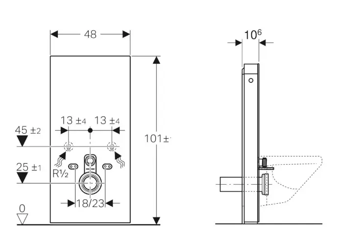 Geberit - Monolith - Rejtett tartályok - 131.021.SJ.6 – 2. kép