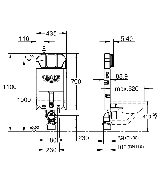 Grohe - Accessories - Rejtett tartályok - 39683000 – 2. kép