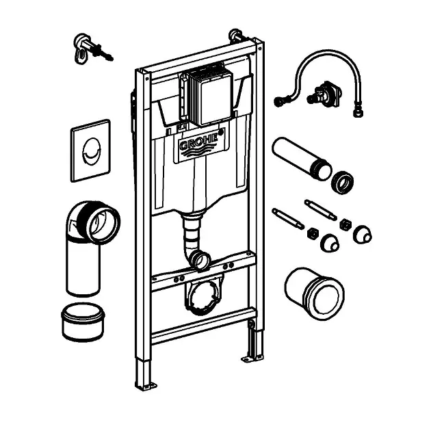 Grohe - Rapid SL - Rejtett tartályok - 38839000 – 3. kép